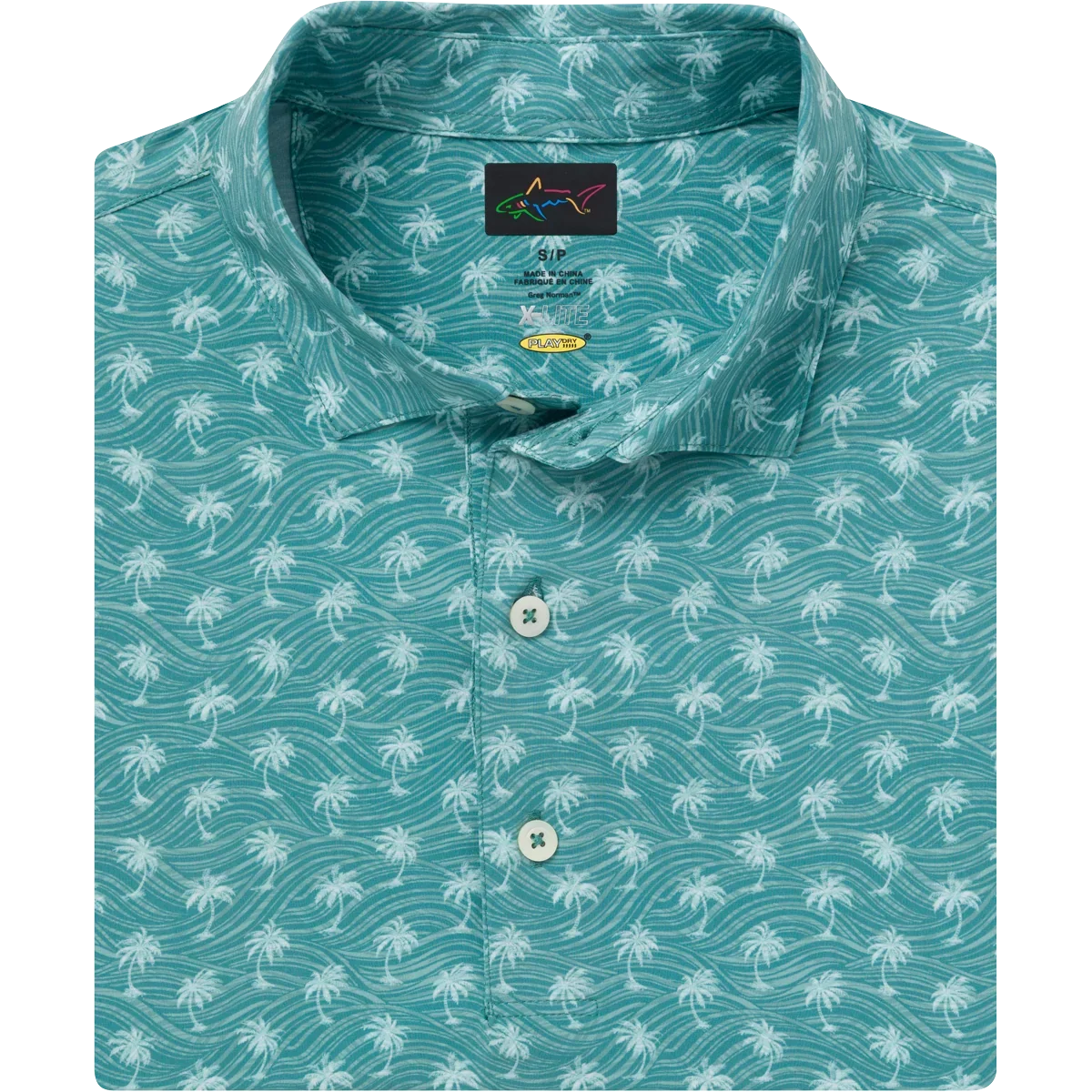 Greg Norman Men's Breezy Palm Golf Polo Tshirt (US Size)