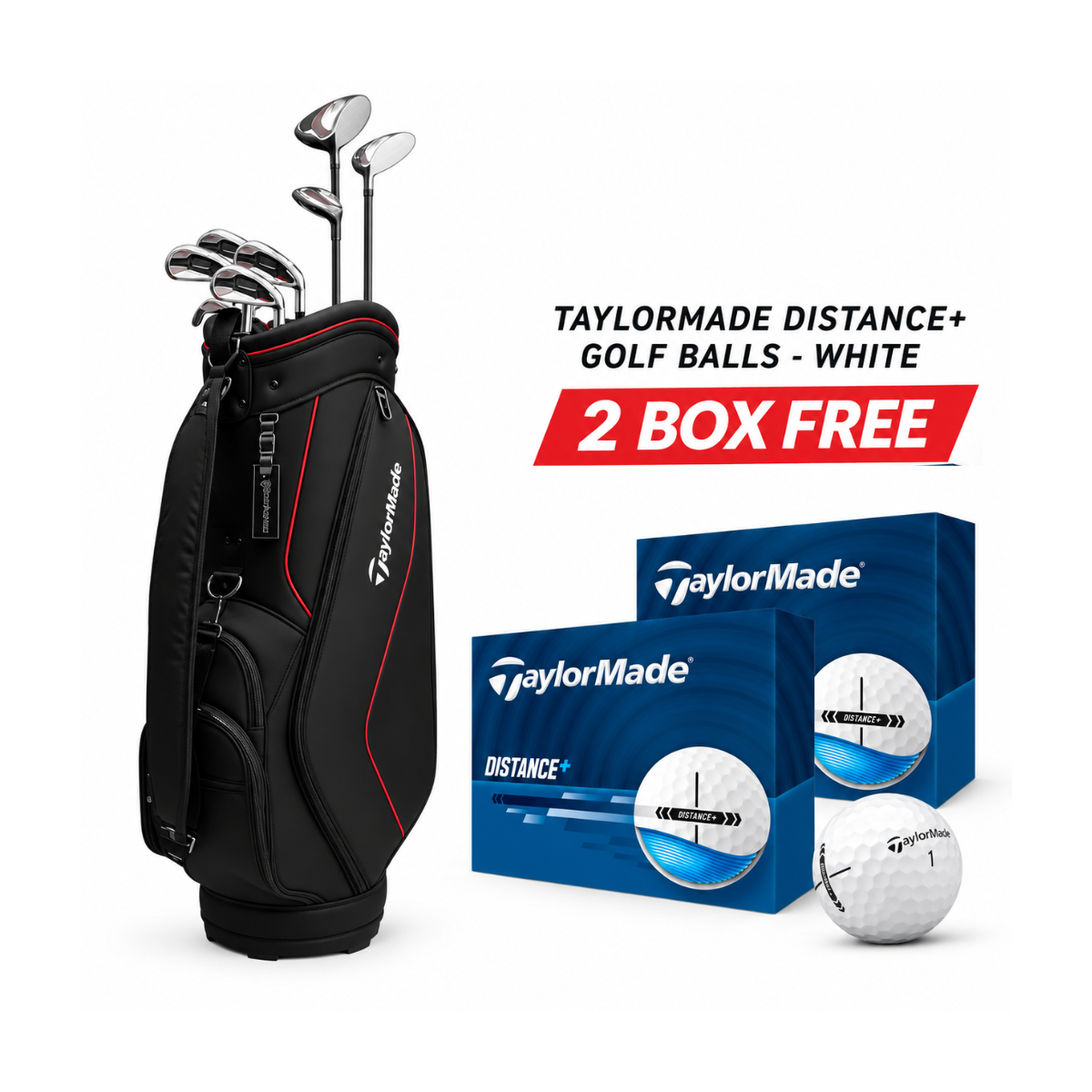 TaylorMade RBZ Steel Golf Set - Right Hand - Regular Flex - 10 Clubs & Bag