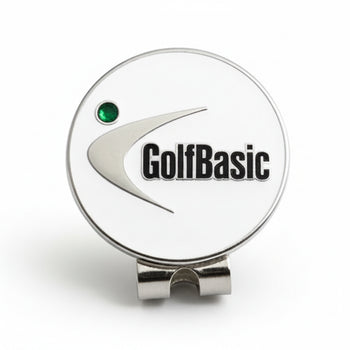 GolfBasic Premium Etched Ball Marker & Magnetic Cap Clip