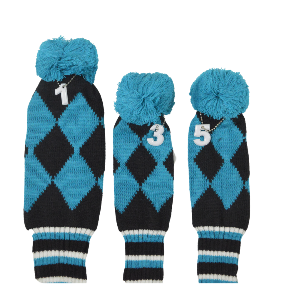 GolfBasic Knitted Head Covers (Set of 3 pcs)