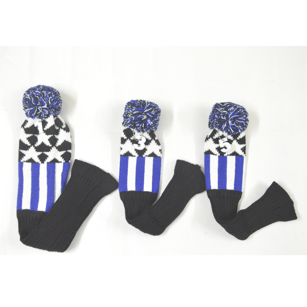GolfBasic Star Knitted Head Covers (Set of 3 pcs)