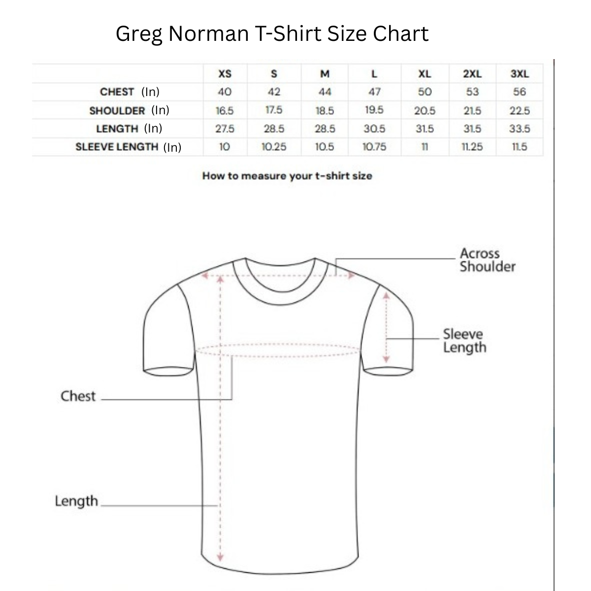 Greg Norman Men’s Leafy Links Golf Polo T-shirt (US Size)