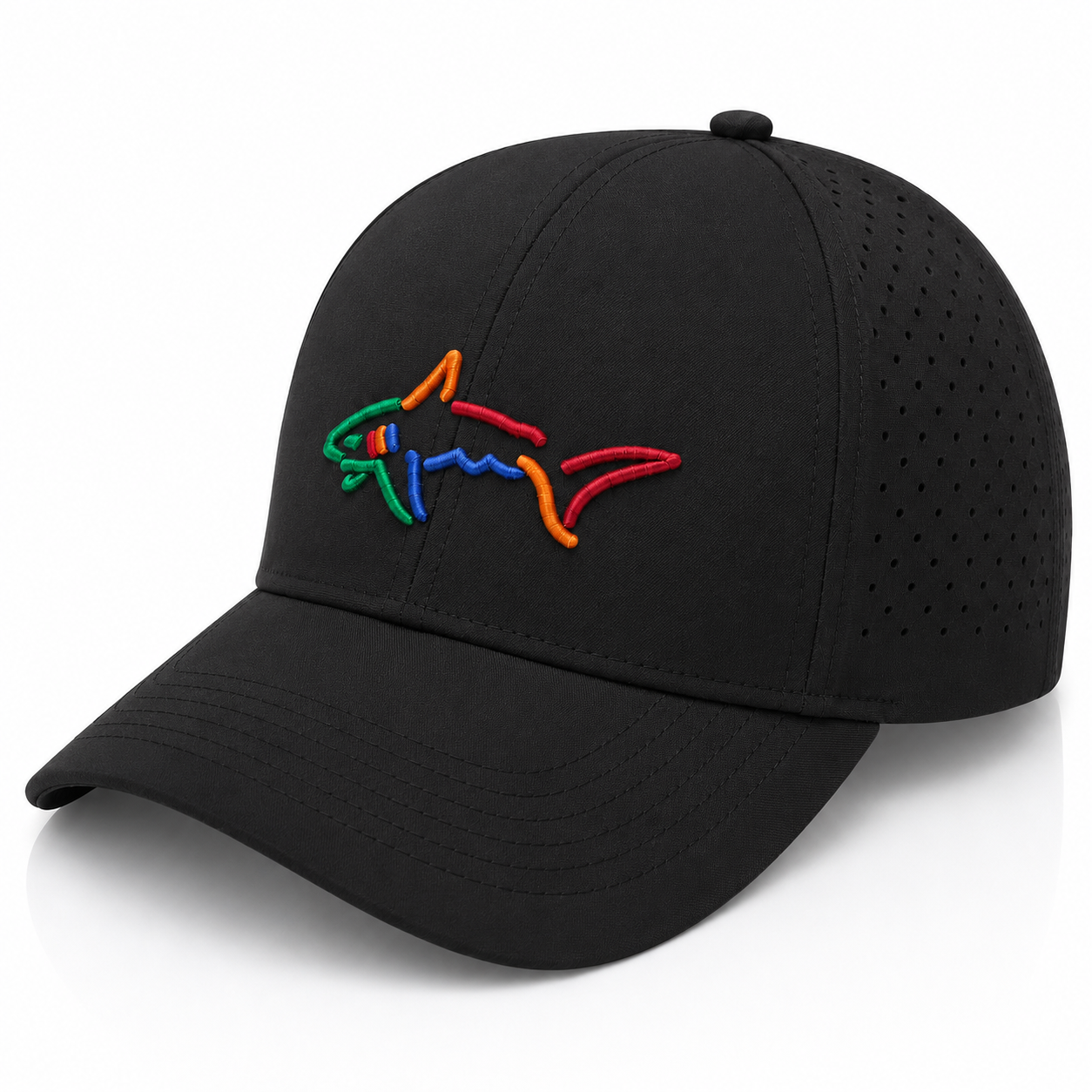 Greg Norman Performance Mesh Golf Cap Black