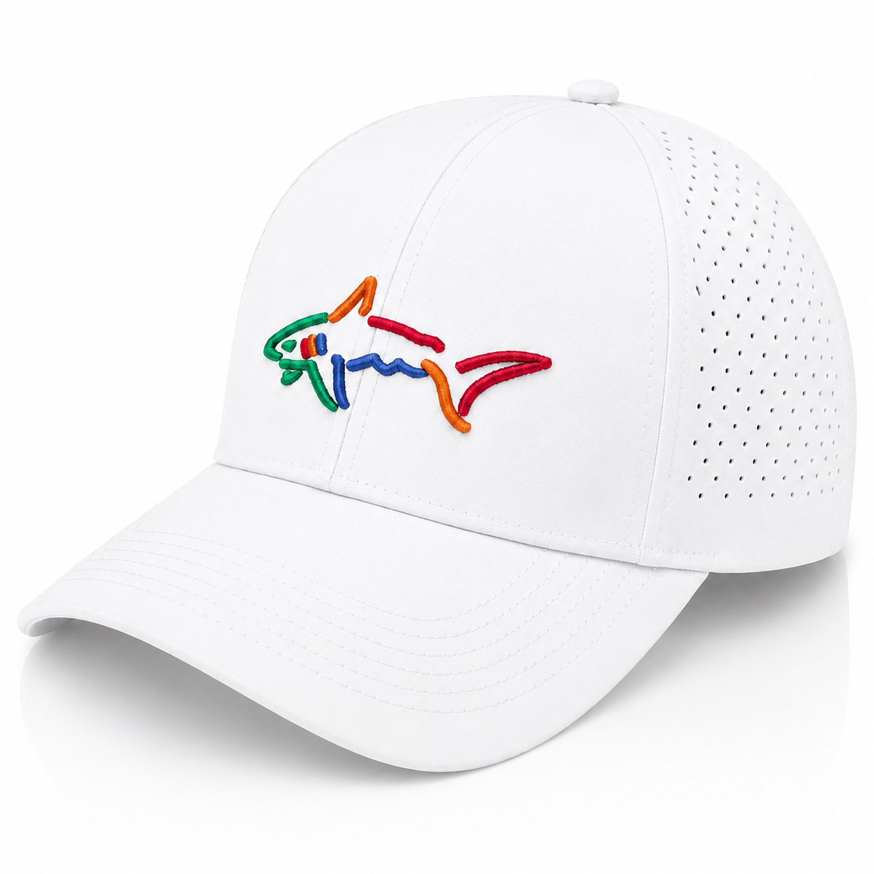 Greg Norman Performance Mesh Golf Cap White