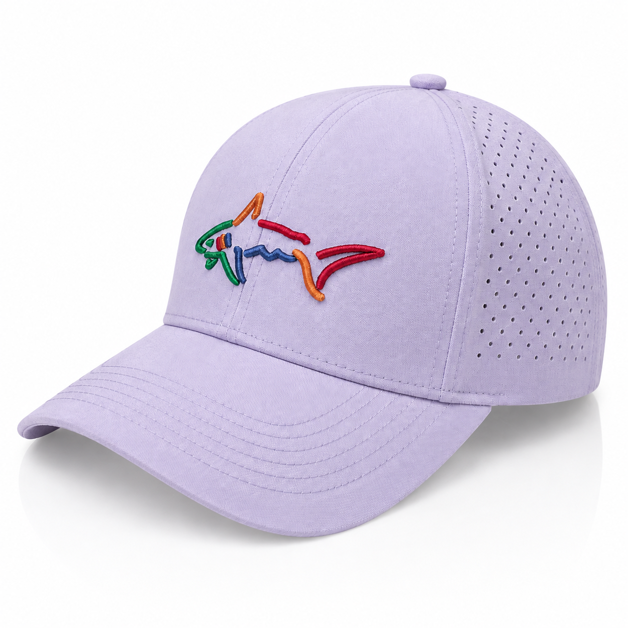 Greg Norman Performance Mesh Golf Cap purple
