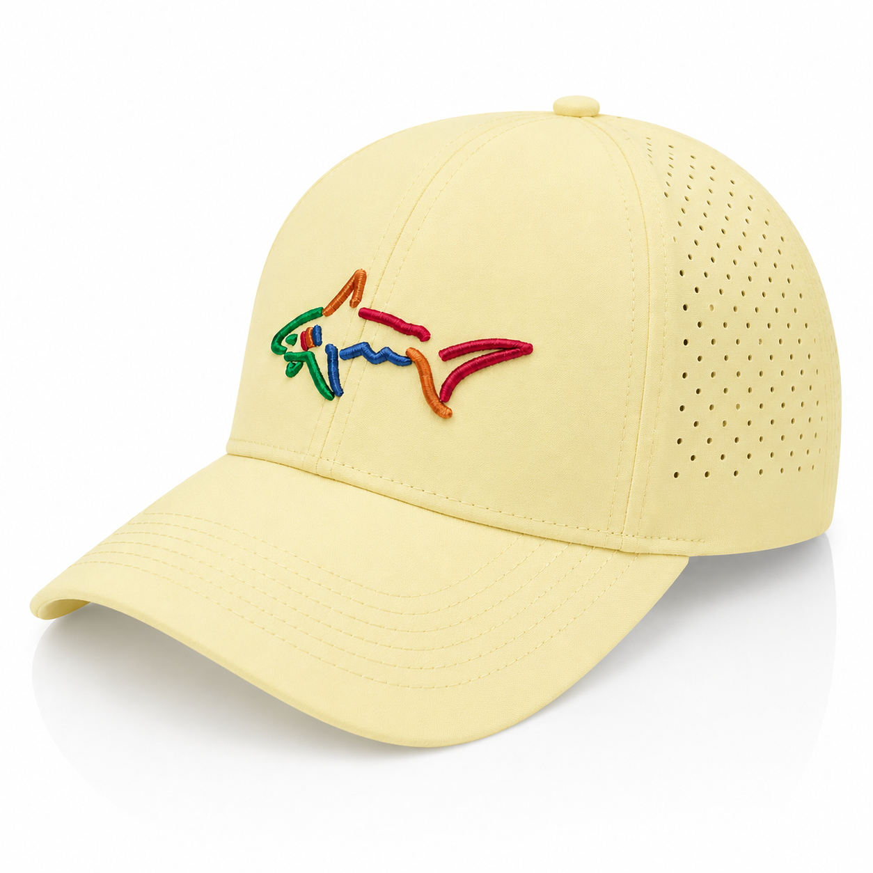 Greg Norman Performance Mesh Golf Cap yellow