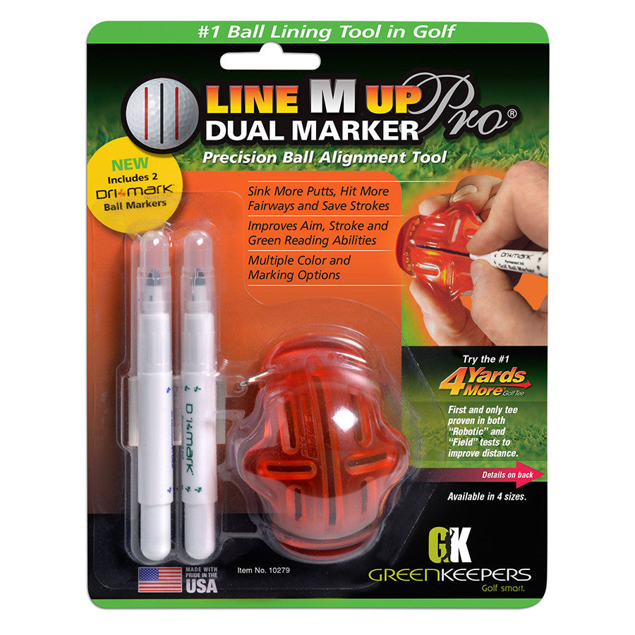 Greenkeepers Line M Up Pro Dual Marker Golf Ball Marking System