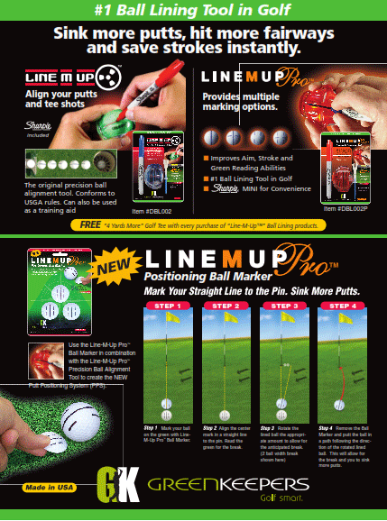 Greenkeepers Line M Up Putt Positioning System