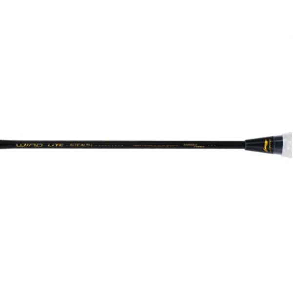 Li-Ning Wind Lite Stealth 77 grams Strung Badminton Racket - Black