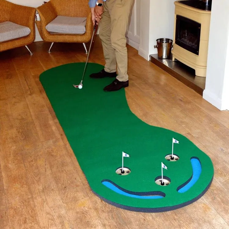 PGA TOUR Three Hole Putting Mat (3 x 9 Feet)