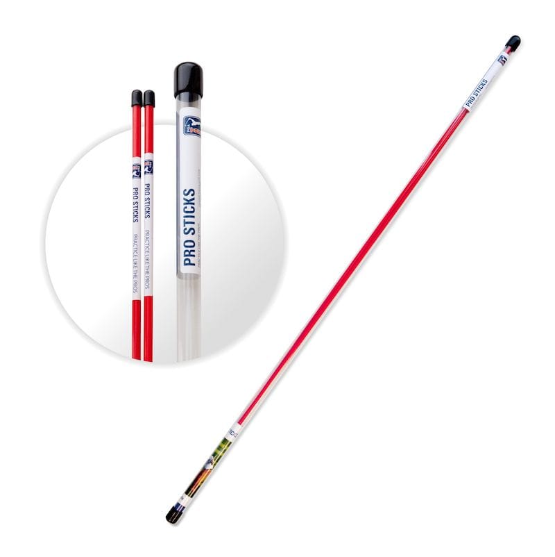 PGA Tour Pro Alignment Sticks (Pair) Non-Foldable Red