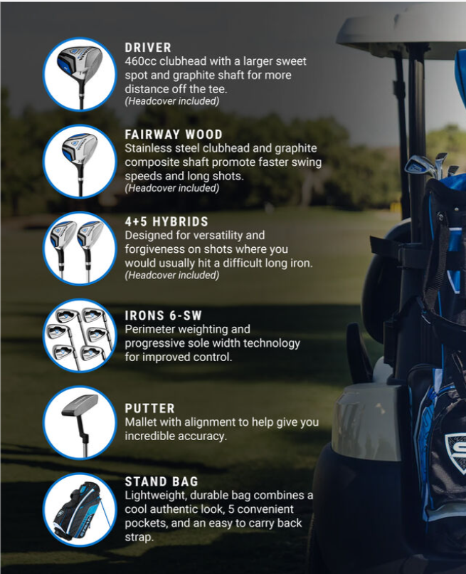Callaway Strata Steel Set - Left Hand - Regular Flex - 11 Clubs + Bag