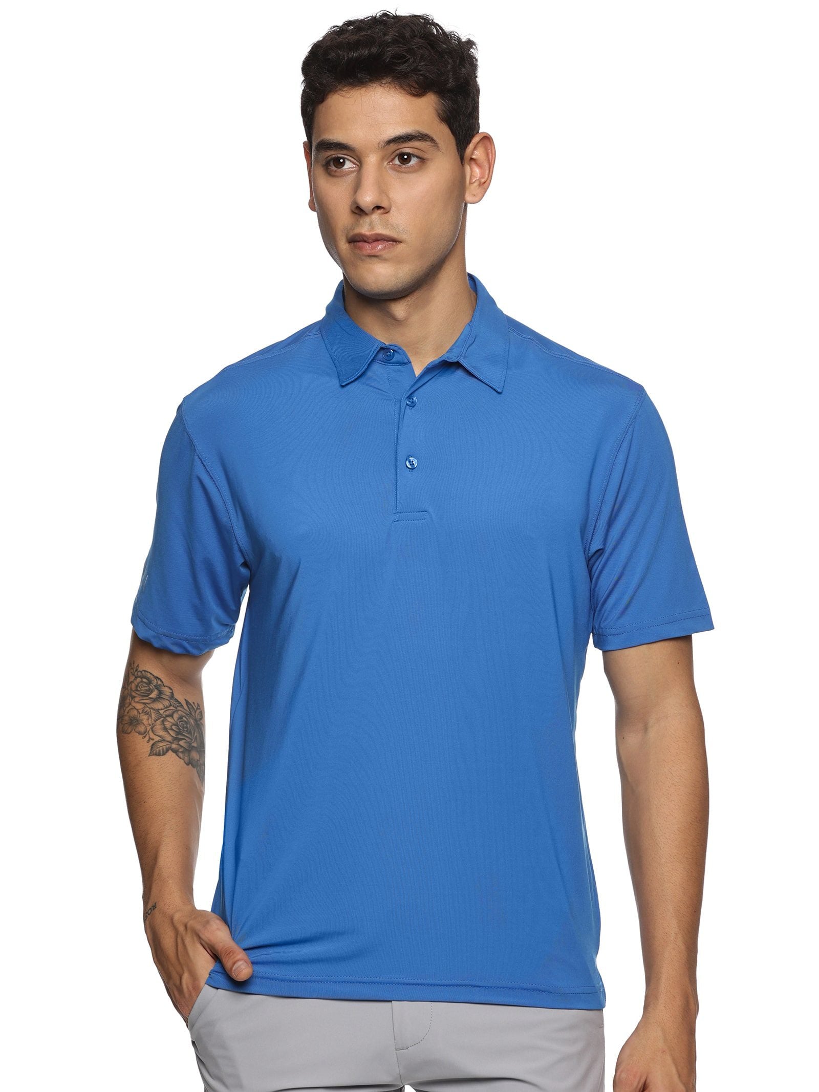 Styzen Mens Blue Golf Polo T- Shirt