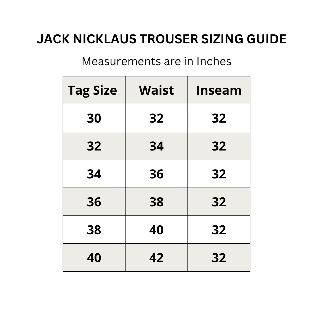 Jack Nicklaus Men’s JCK10679 Belli Premium Regular Fit Trousers(US Size)