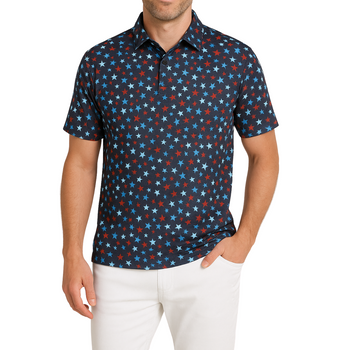 Sligo Men's Star-Spangled Polo T-shirt (Indian Size)