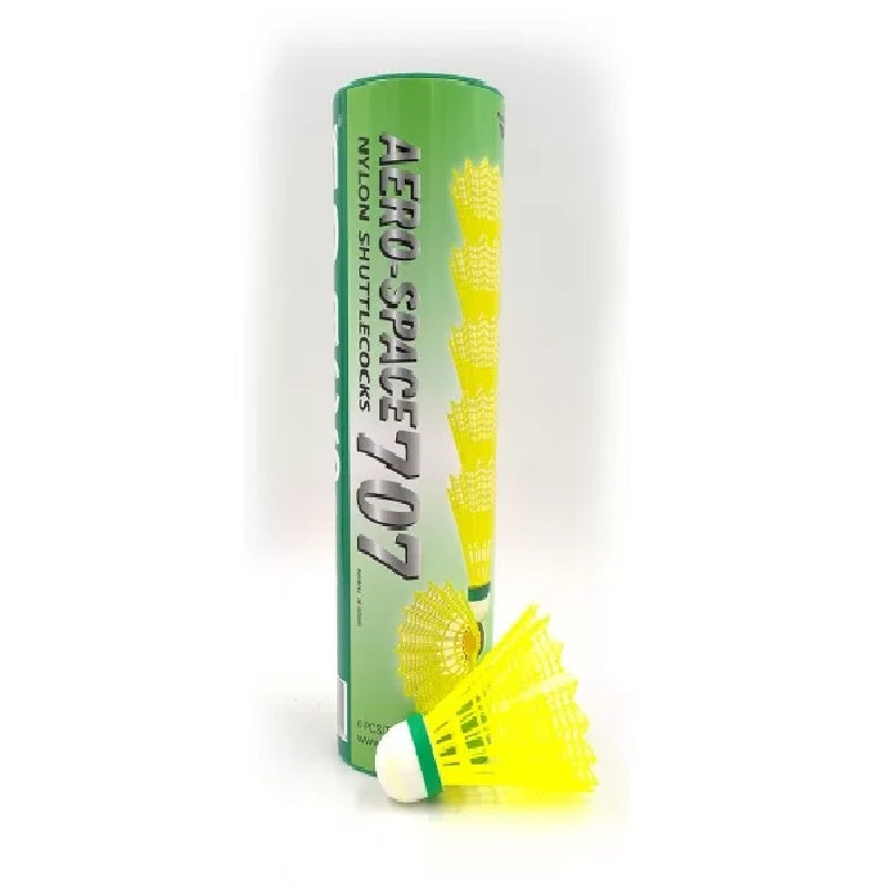 Apacs Aero-Space 707 Nylon Shuttlecock (Green Cap) (Pack of 5)