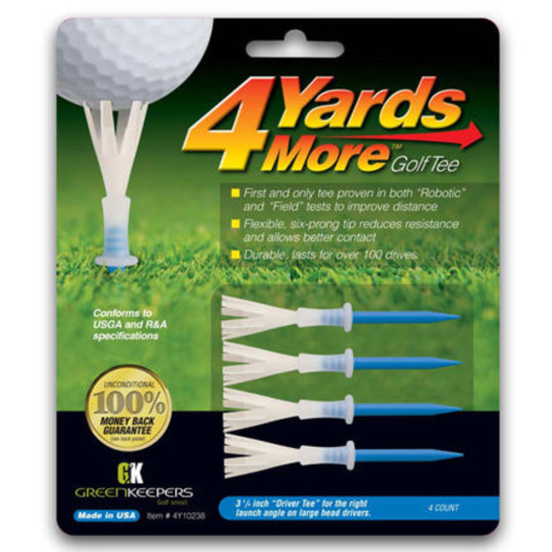 4 Yards more Driver Golf Tees (3 1/4 inches)