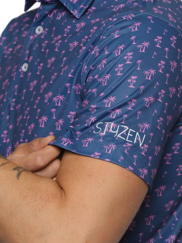 Styzen Violet Vacation Men's Golf Polo T-shirt
