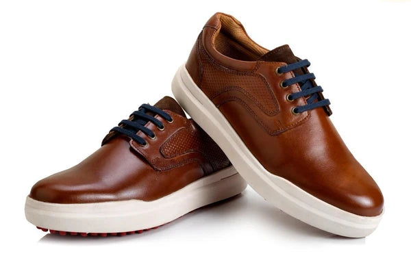 ESS Men’s Collian Lace up Spikeless Waterproof Golf Shoes