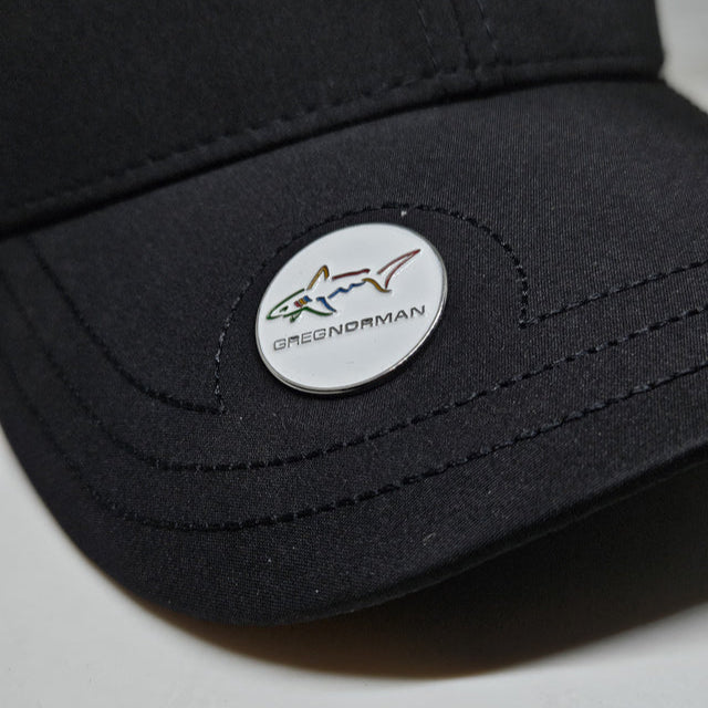 Greg Norman Men's Shark Logo Premium Golf Cap with Marker