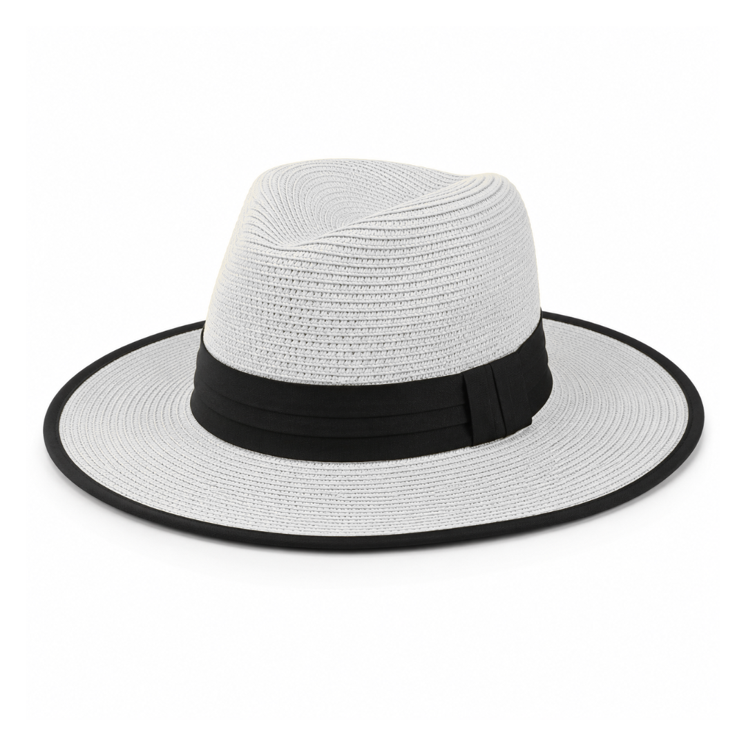 GolfBasic Men's Premium Wide Brim Straw Golf Hat