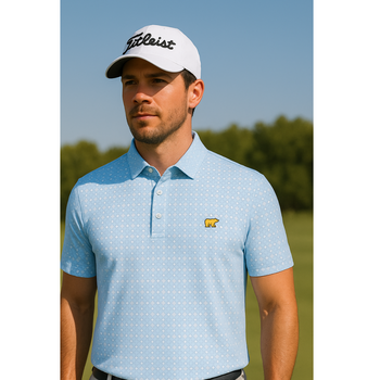 Jack Nicklaus Men's Sky Blue Golf Polo T-Shirt