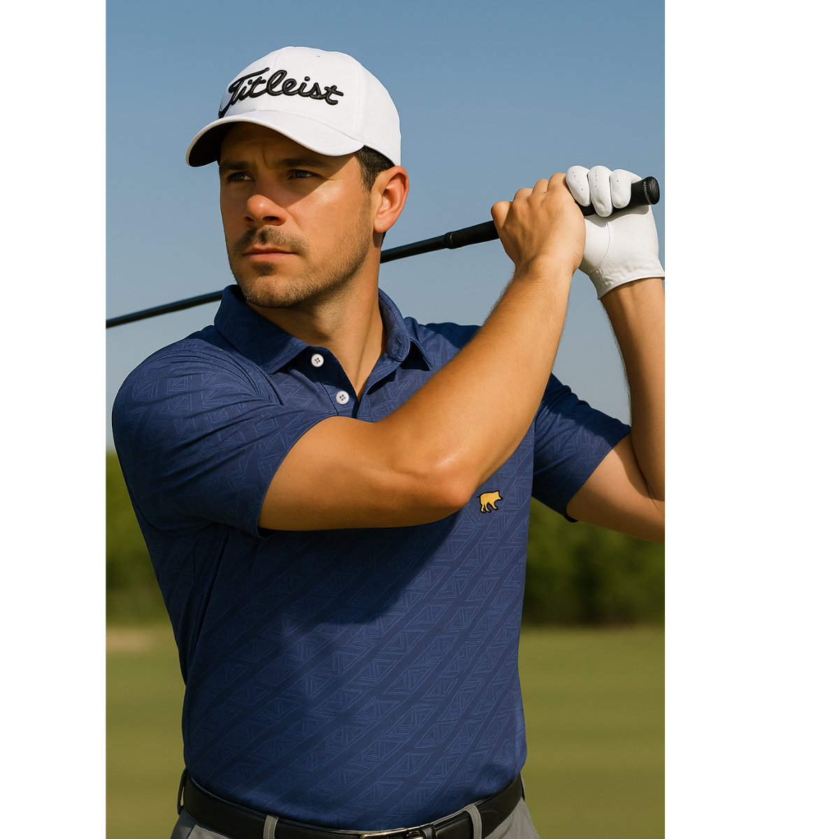 Jack Nicklaus Men's Vector Wave Golf Polo T-Shirt