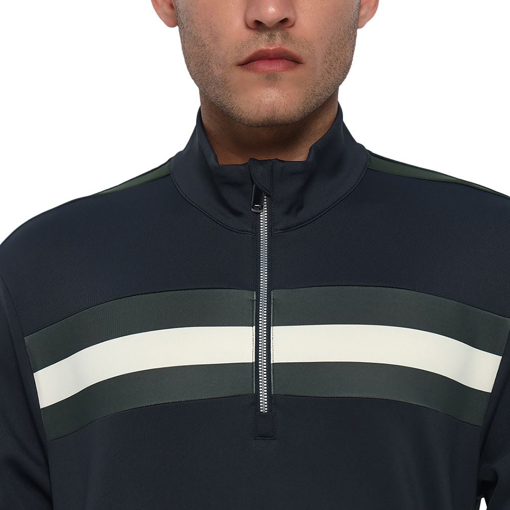 Jack Nicklaus Men's Angled Stripe 1/4 Zip Pullover Golf T-Shirt