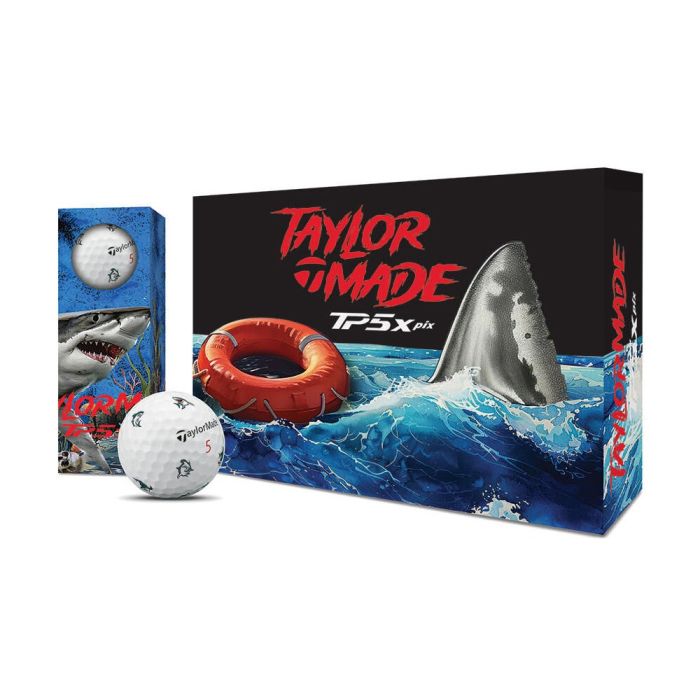 Taylormade TP5x Pix Sharks Golf Balls