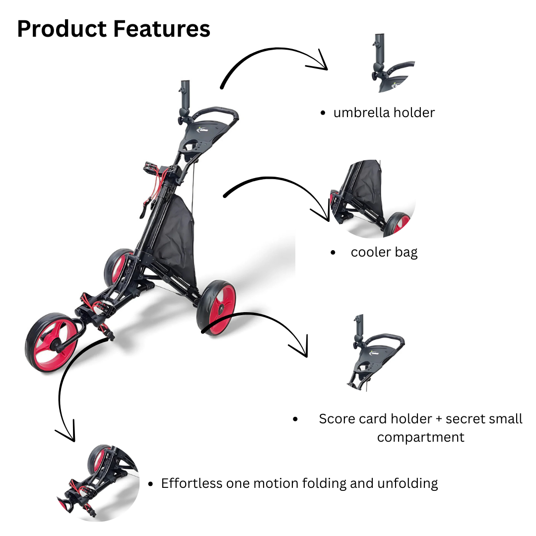 GolfBasic Cruiser 2.0 Golf Push Cart