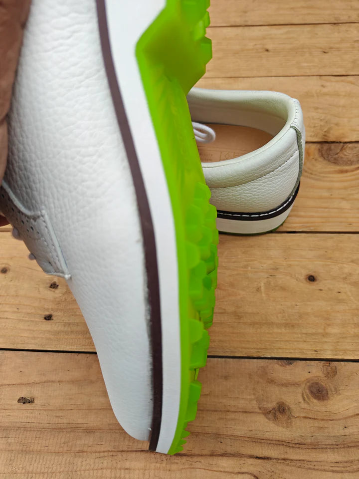 KSOKGOF Mens Lightweight Leather Spikeless Golf Shoes