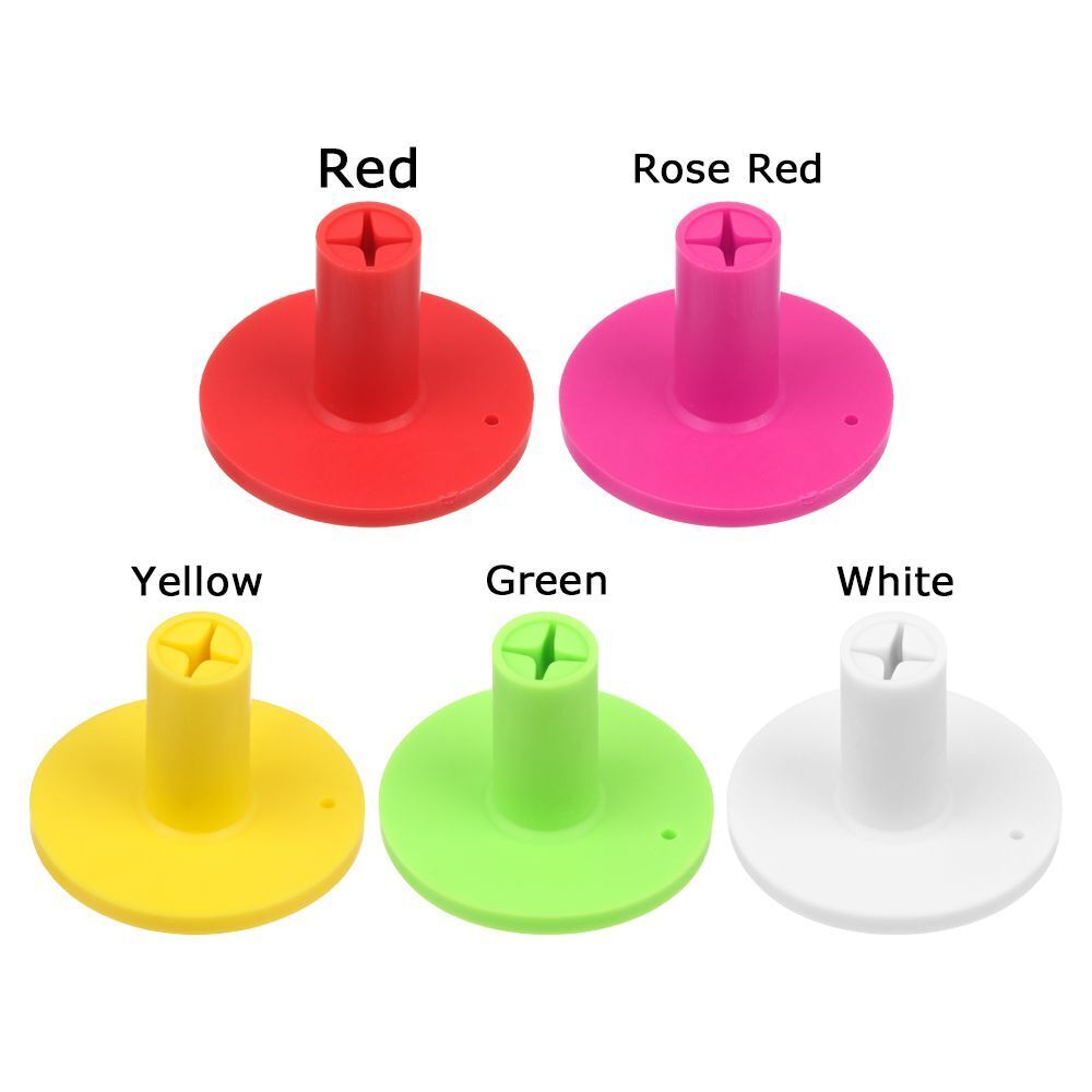 GolfBasic Rubber Driving Range Golf Tees - 1/5 Inches (Pack of 3 Pcs)