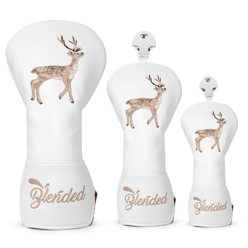 GolfBasic Lucky Deer Embroidery Golf Headcover Set