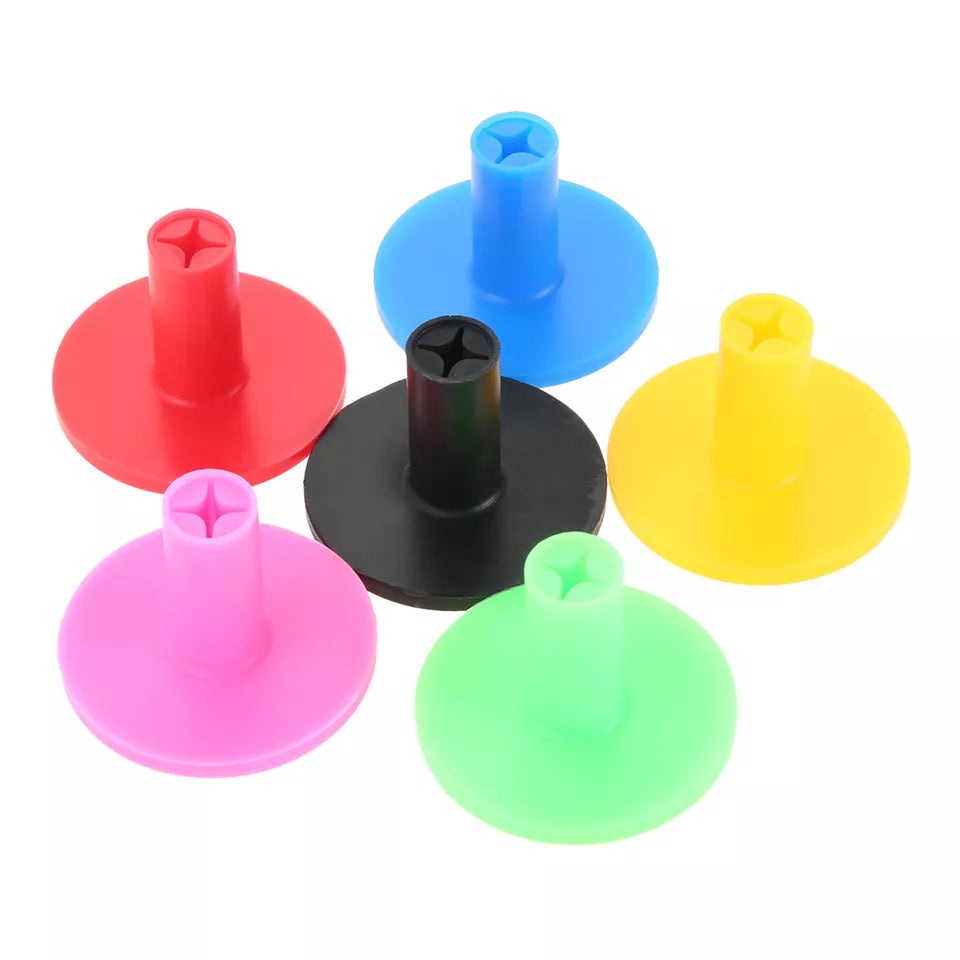 GolfBasic Rubber Driving Range Golf Tees - 1/5 Inches (Pack of 3 Pcs)