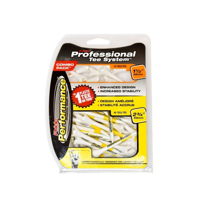 Pride Sports Evolution Combo 69/38 MM Golf Tees (PACK OFF 50 PCS )