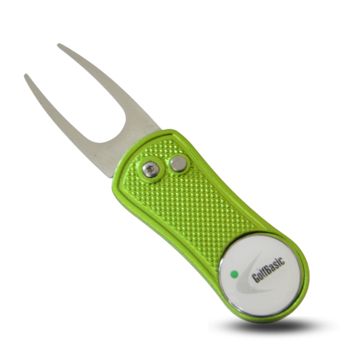 GolfBasic Divot Tool with Pop-Up Button & Magnetic Ball Marker