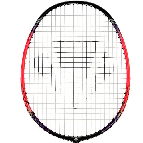 Carlton Thunder Shox 1300 Strung Badminton Racket (Black/Orange)