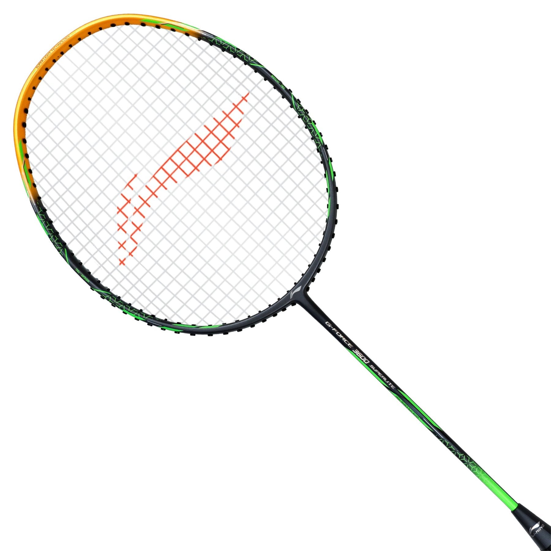 Li-Ning G-Force 3600 Superlite Strung Badminton Racquet (Dark Grey/Gold)