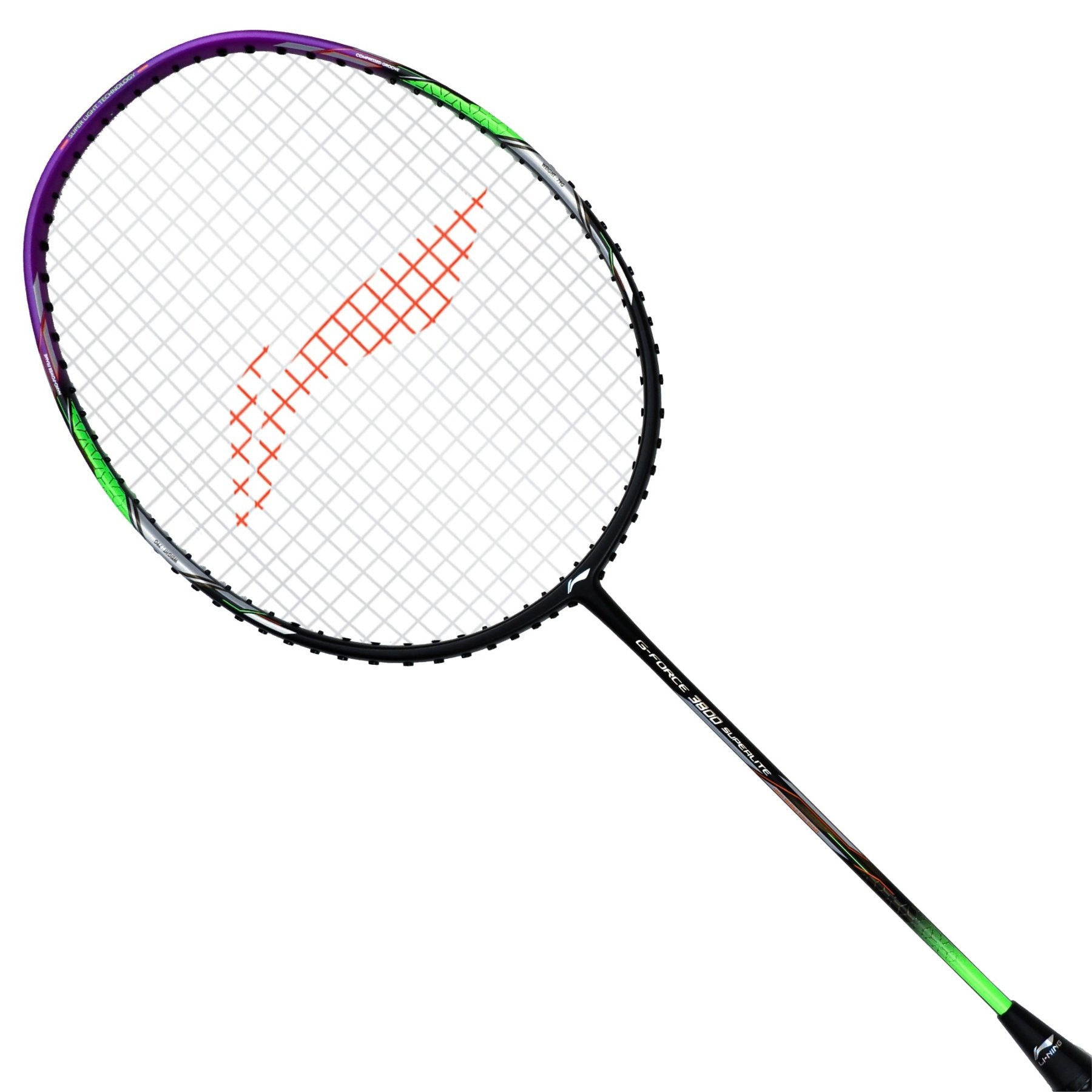 Li-Ning G-Force 3800 Superlite Strung Badminton Racquet (Black/Purple)