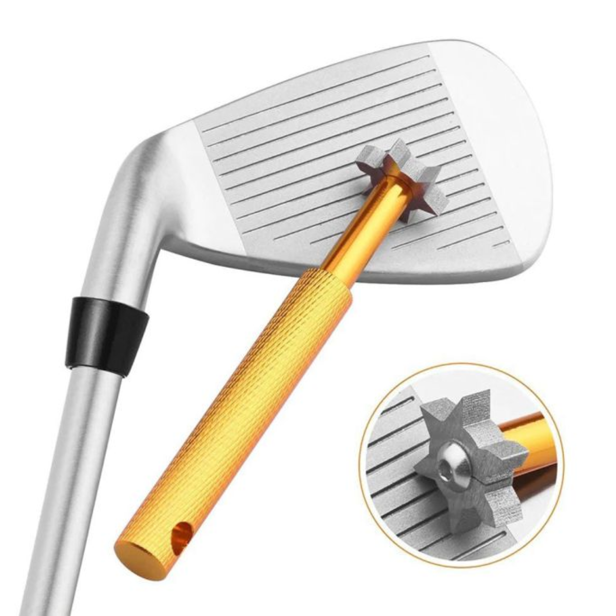 GolfBasic Groove Sharpener Tool With 6 Cutter Faces