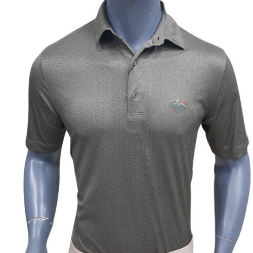 Greg Norman Men's Fore Squared Print Polo T-Shirt