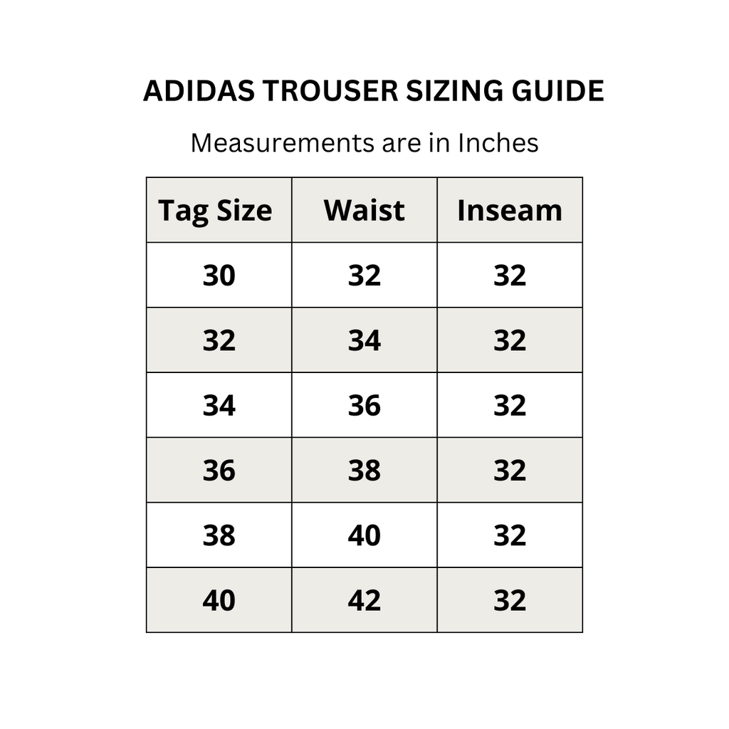 Adidas Golf  Size Chart  ApparelnBagscom