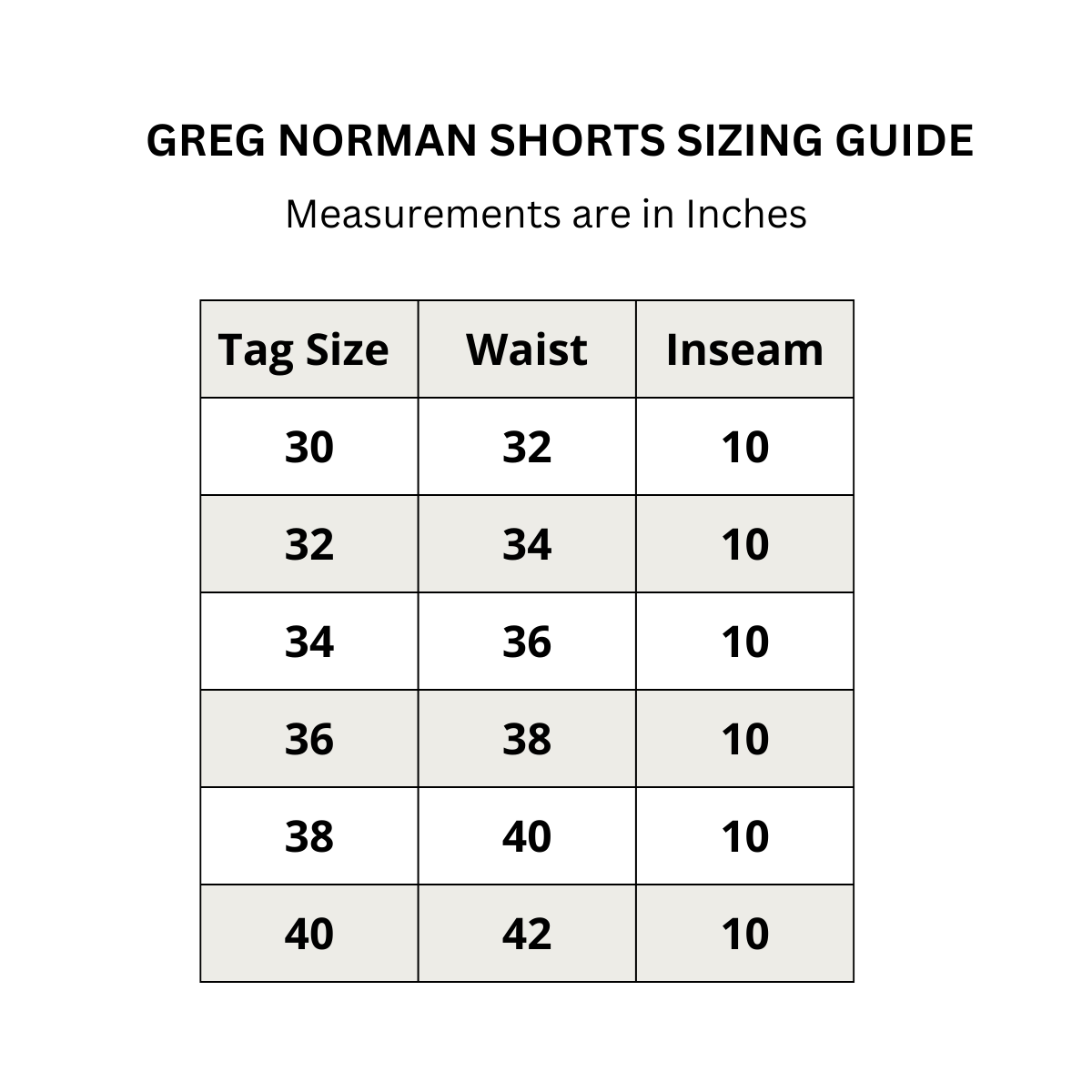 Greg Norman 4 Way Stretch Classic Golf Shorts (US Size)