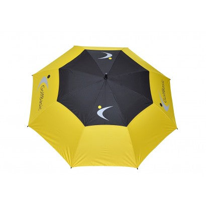 GolfBasic EP Coated Double Canopy Umbrella (Yellow/Black)