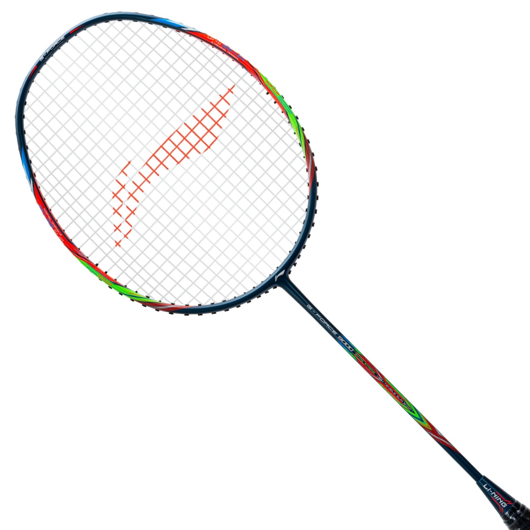 Li-Ning G-Force Extra Strong 9000 Unstrung Badminton Racquet (Navy/Orange)
