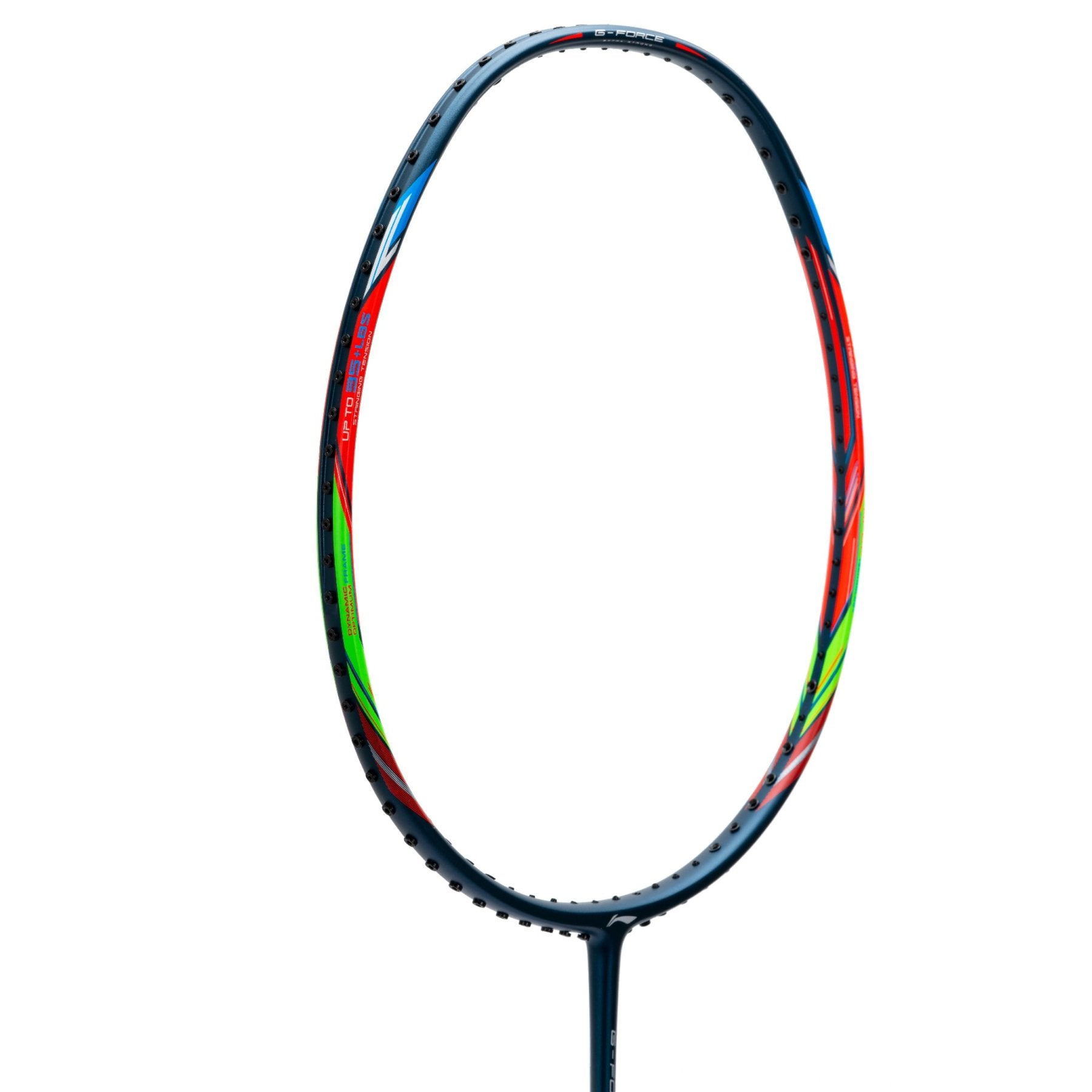 Li-Ning G-Force Extra Strong 9000 Unstrung Badminton Racquet (Navy/Orange)