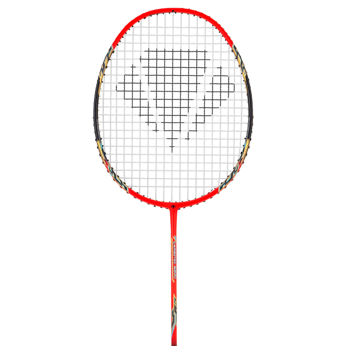 Carlton Carbotec 6200 Strung Badminton Racket - Red/Black