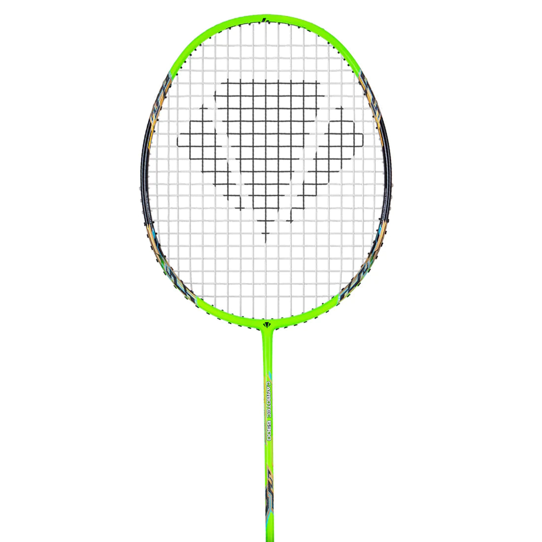 Carlton Carbotec 6300 Strung Badminton Racket - Green/Black