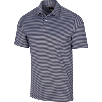 Greg Norman Men's Freedom Micro Pique Classic Stripe Polo T-Shirt