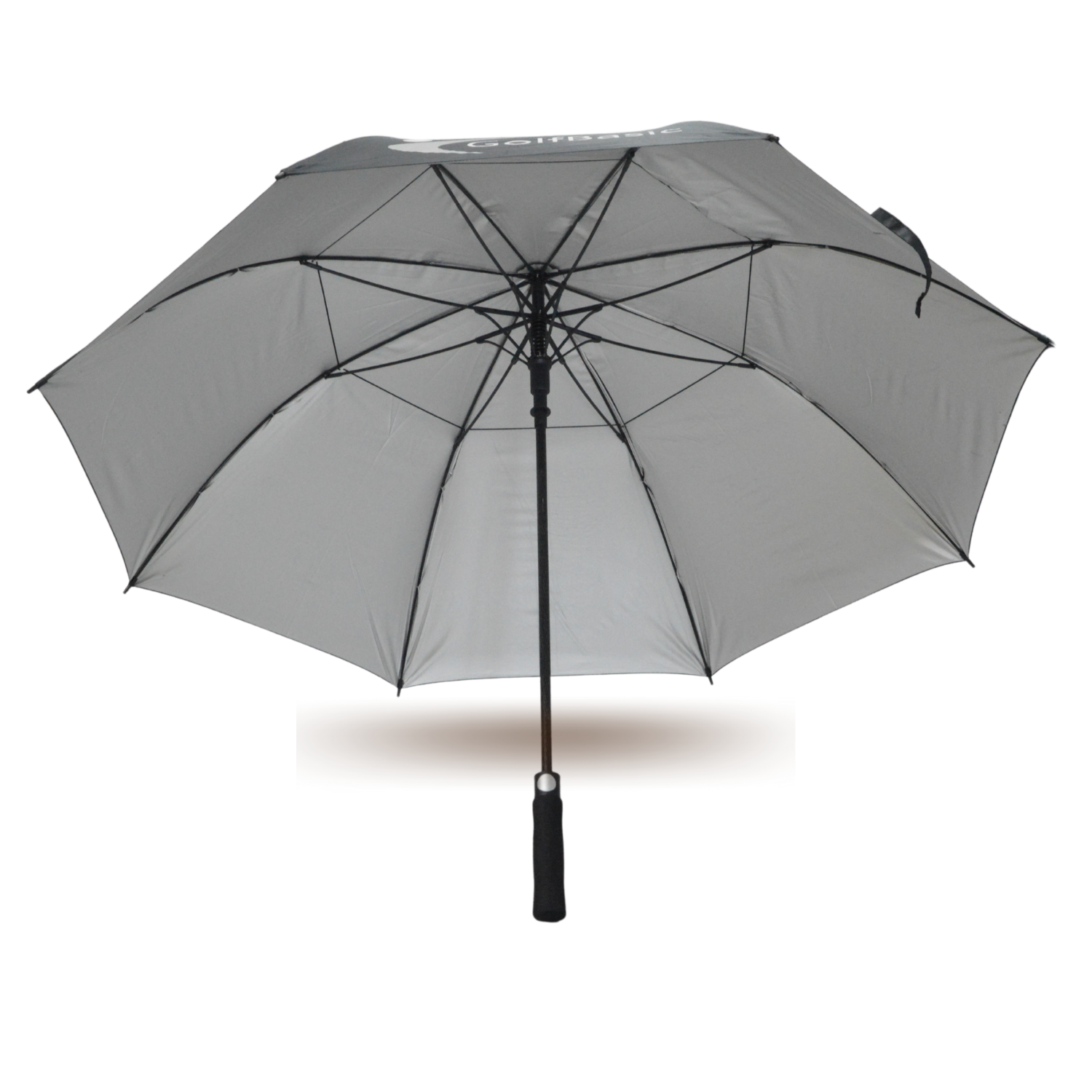 GolfBasic EP Coated Double Canopy Golf Umbrella (Black)